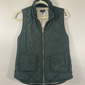 Quilted Olive Vest
